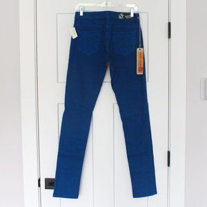 Mek Denim Tyler Cigarette Blue Pants Size 27 x 34 NWT New